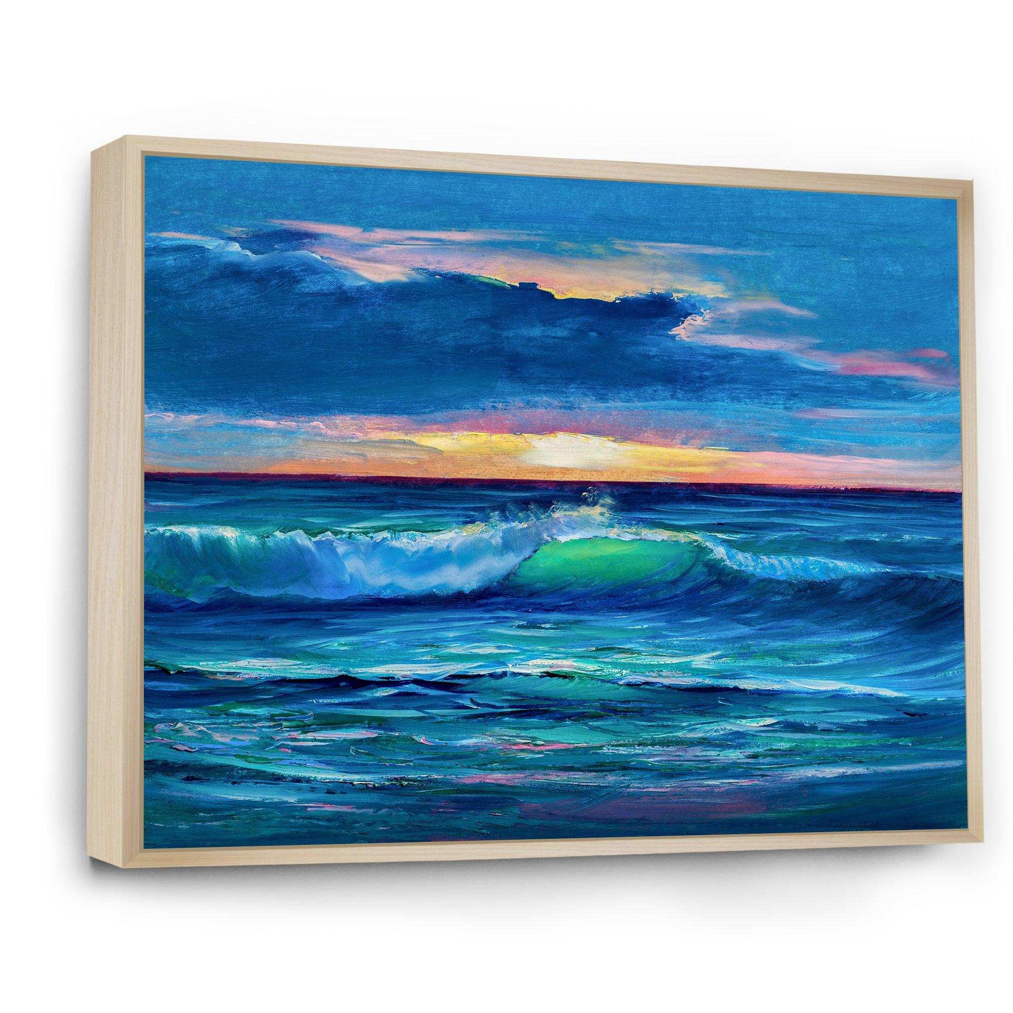 Sunshine Reflecting Throug Braking Waves IX