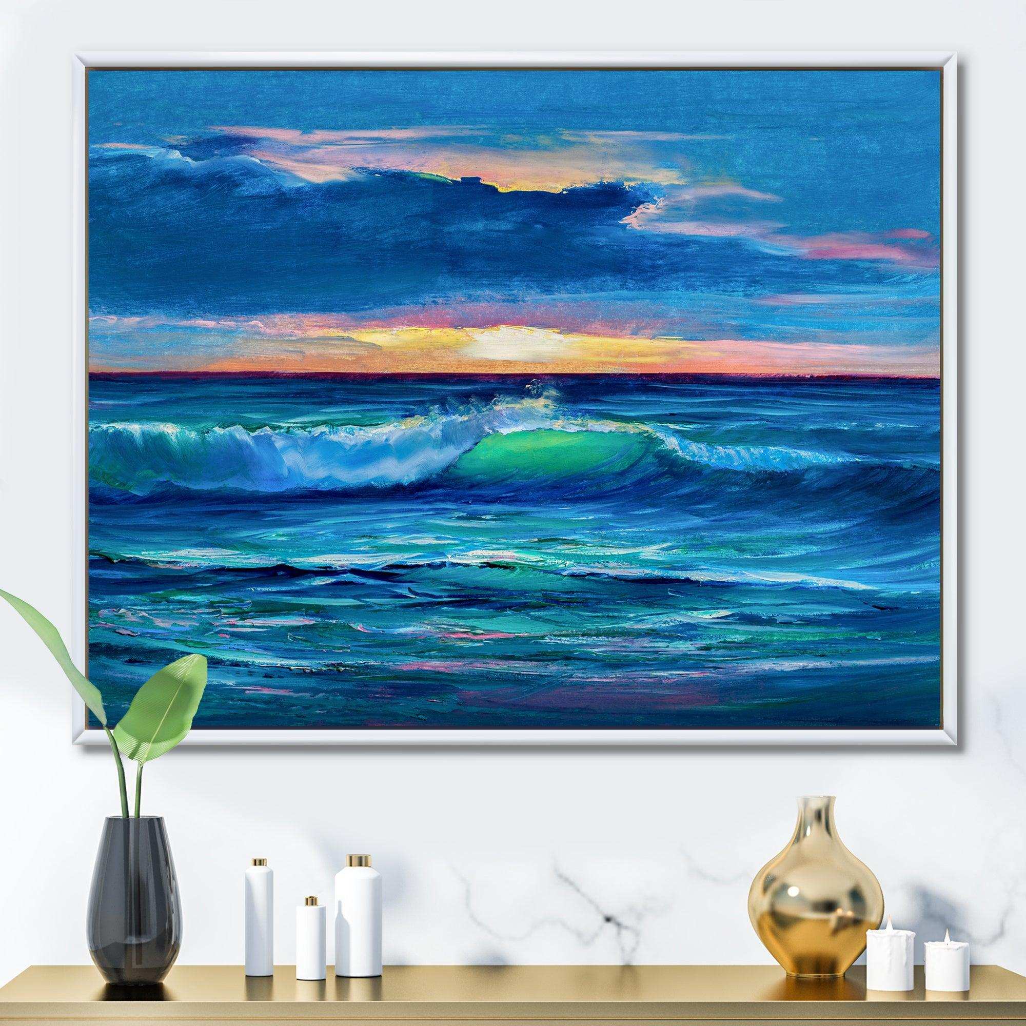 Sunshine Reflecting Throug Braking Waves IX