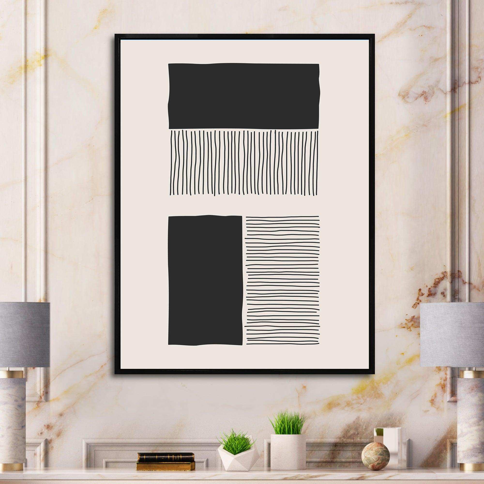 Minimal Geometric Lines And Squares VII