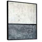 Grey and White Abstract Art Painting