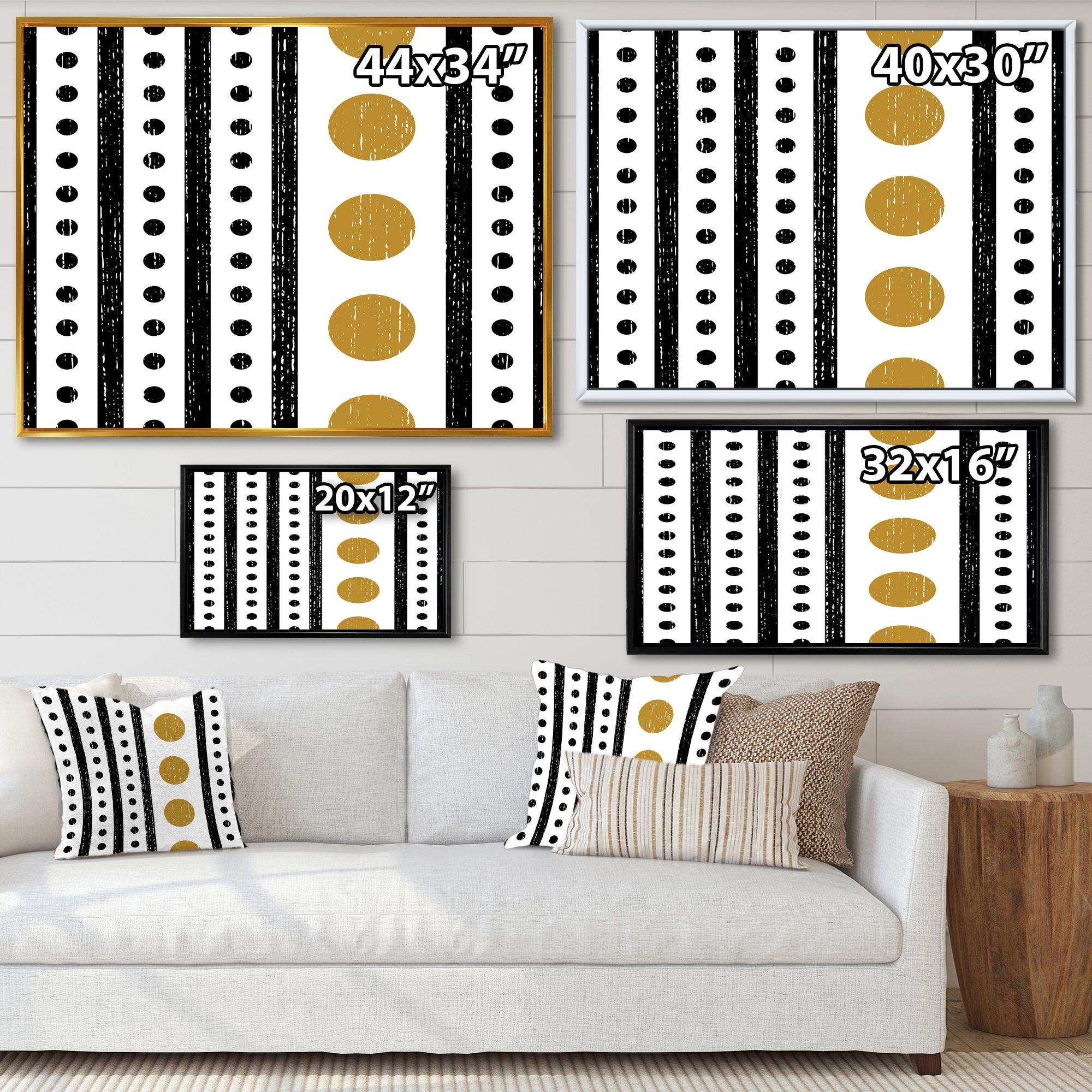 Retro Geometrical Abstract Minimal Pattern VI