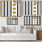 Retro Geometrical Abstract Minimal Pattern VI