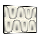 Retro Curved Minimal Geometric Ornament I