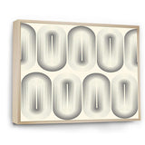 Retro Curved Minimal Geometric Ornament I