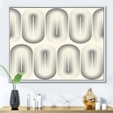 Retro Curved Minimal Geometric Ornament I