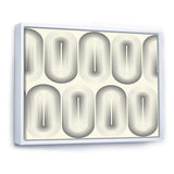 Retro Curved Minimal Geometric Ornament I