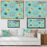 1950 Retro Pattern I Framed Print Matte White - 1.5 Width