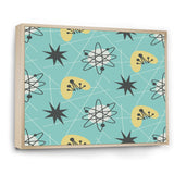 1950 Retro Pattern I Framed Canvas Matte White - 1.5 Thick