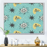 1950 Retro Pattern I Framed Canvas Matte White - 1.5 Thick