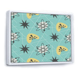 1950 Retro Pattern I Framed Canvas Matte White - 1.5 Thick