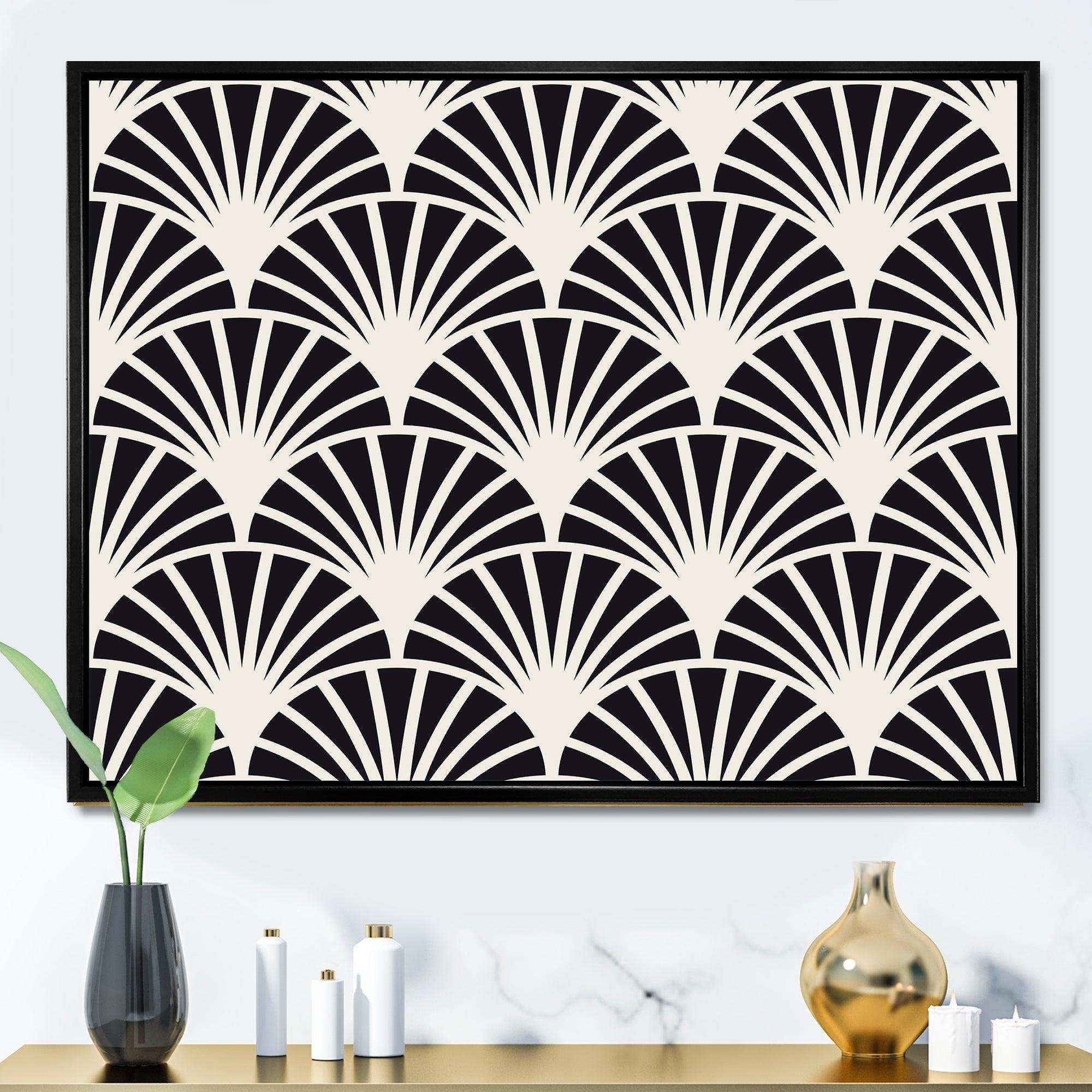 Retro Art Deco Waves I