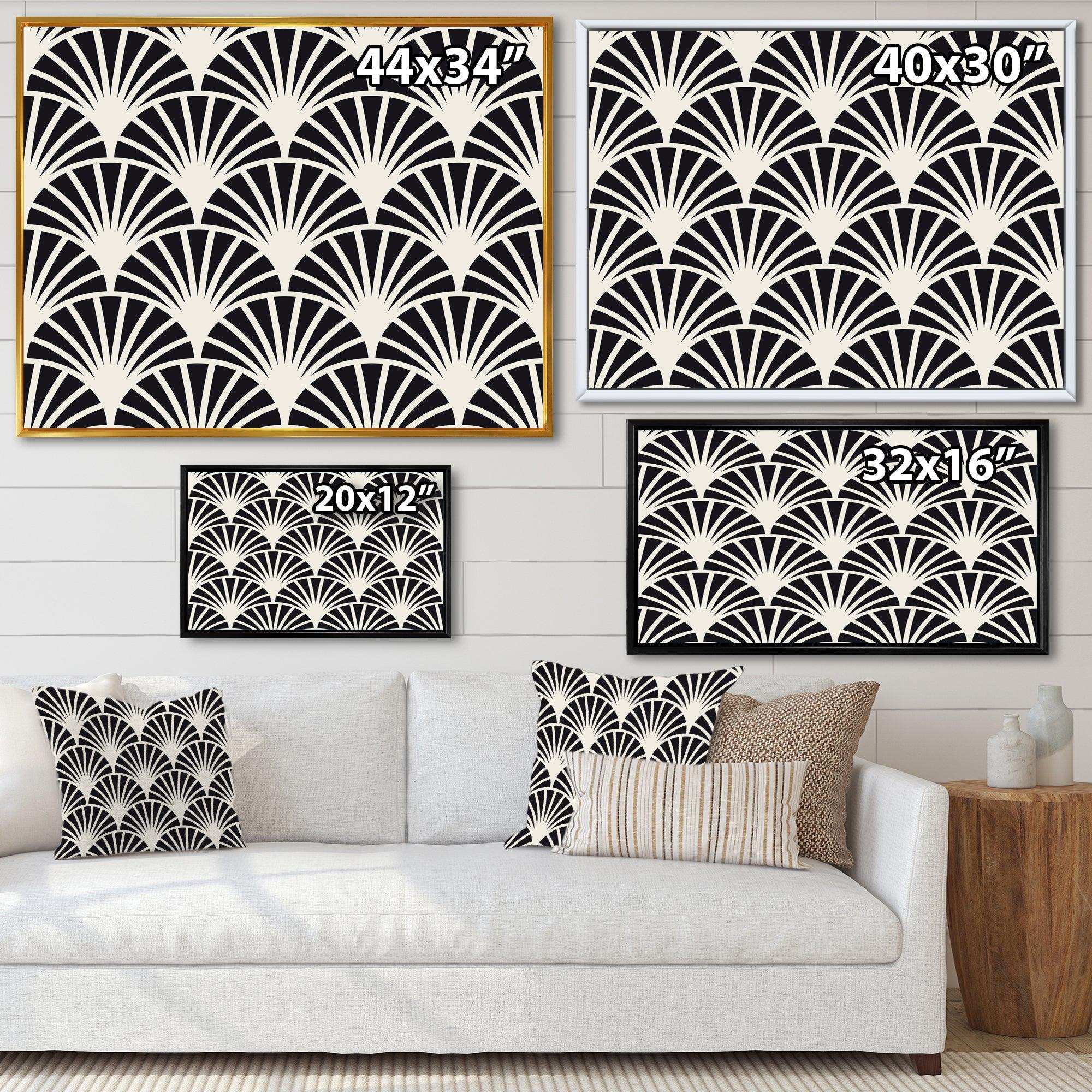 Retro Art Deco Waves I