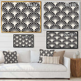 Retro Art Deco Waves I