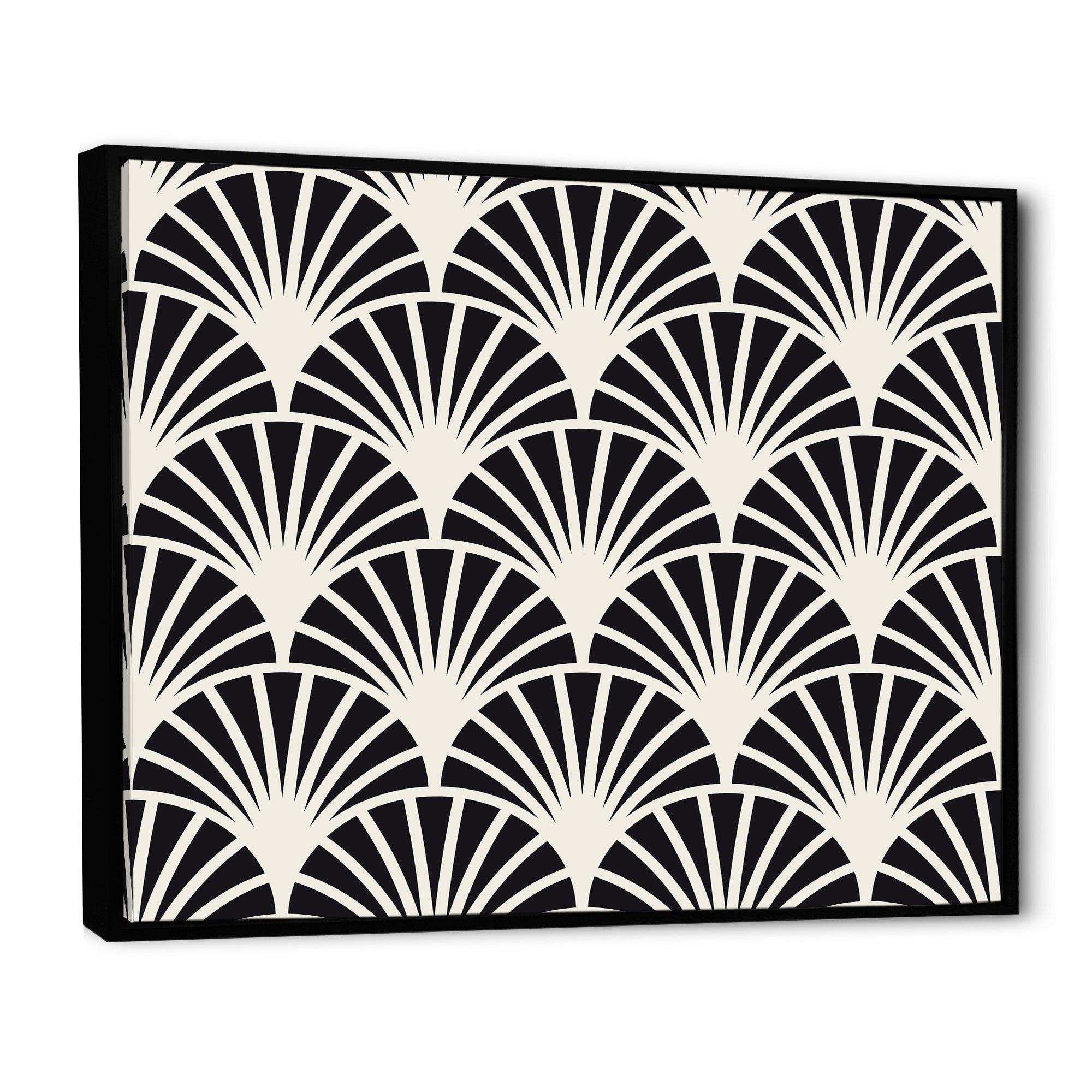 Retro Art Deco Waves I