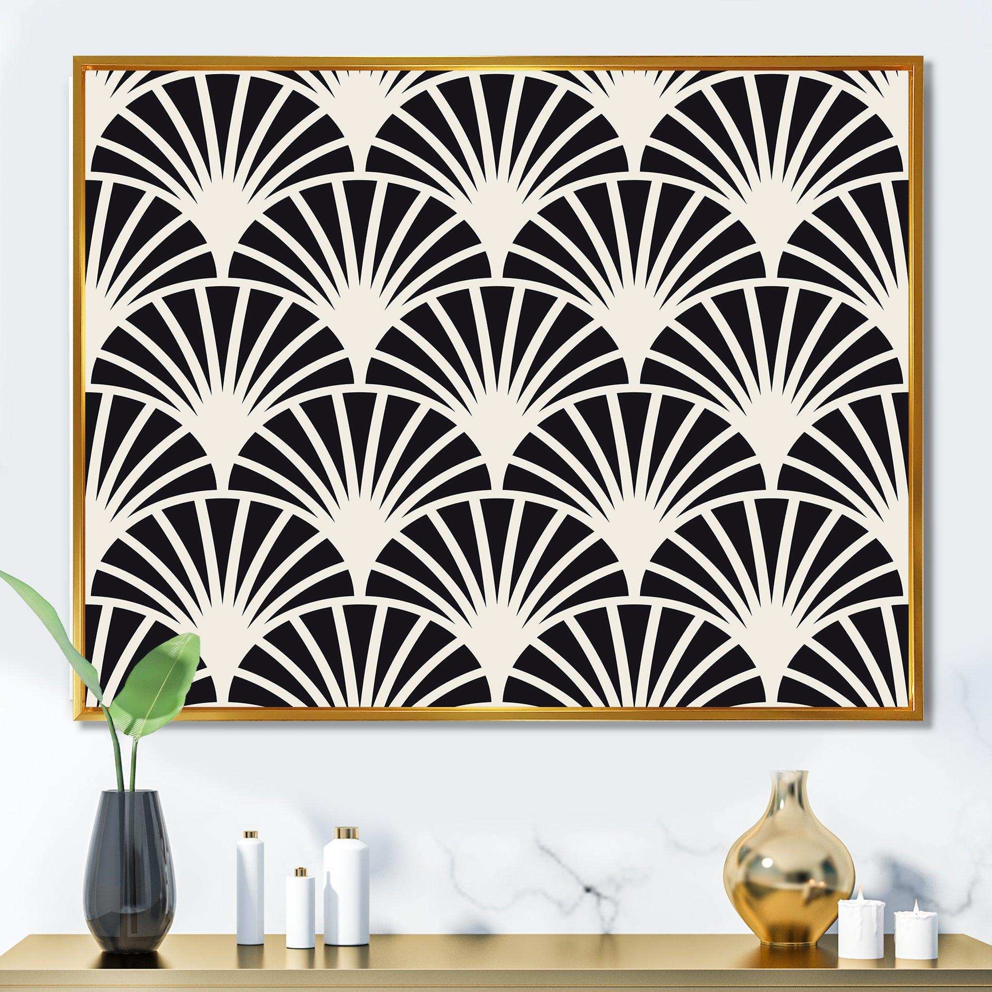 Retro Art Deco Waves I