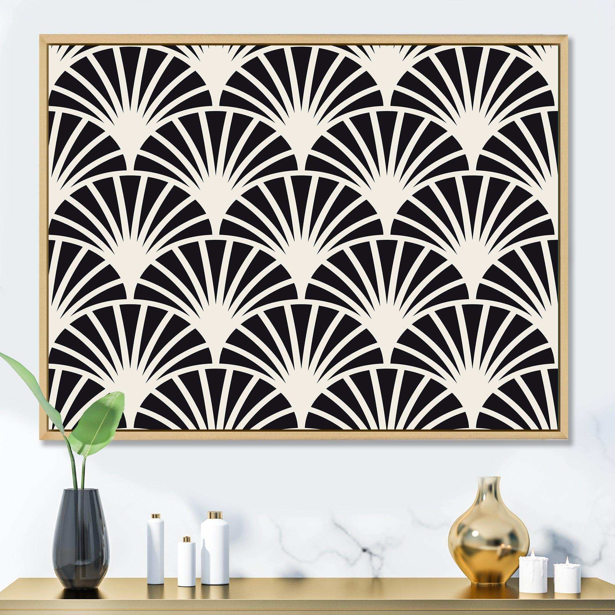 Retro Art Deco Waves I