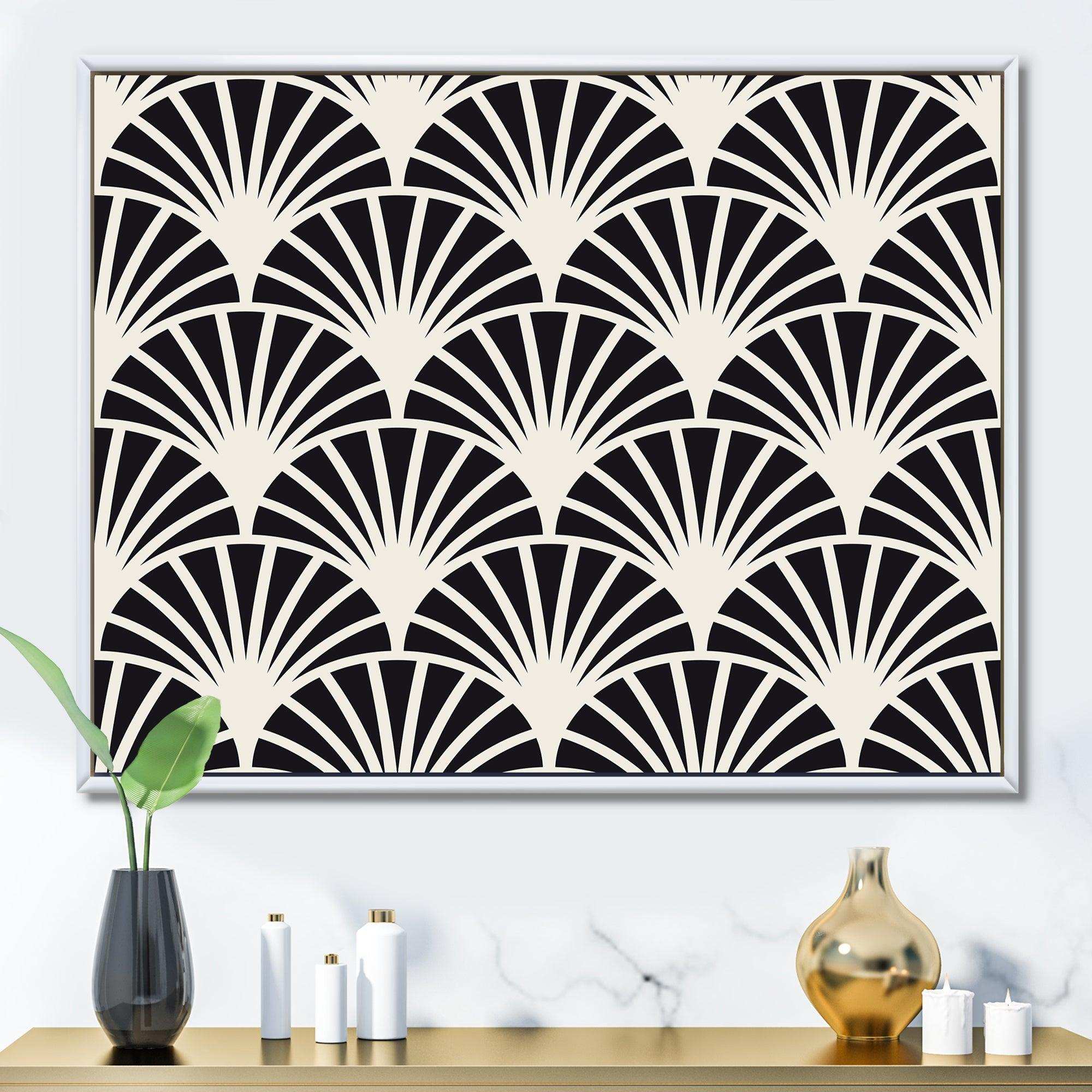 Retro Art Deco Waves I