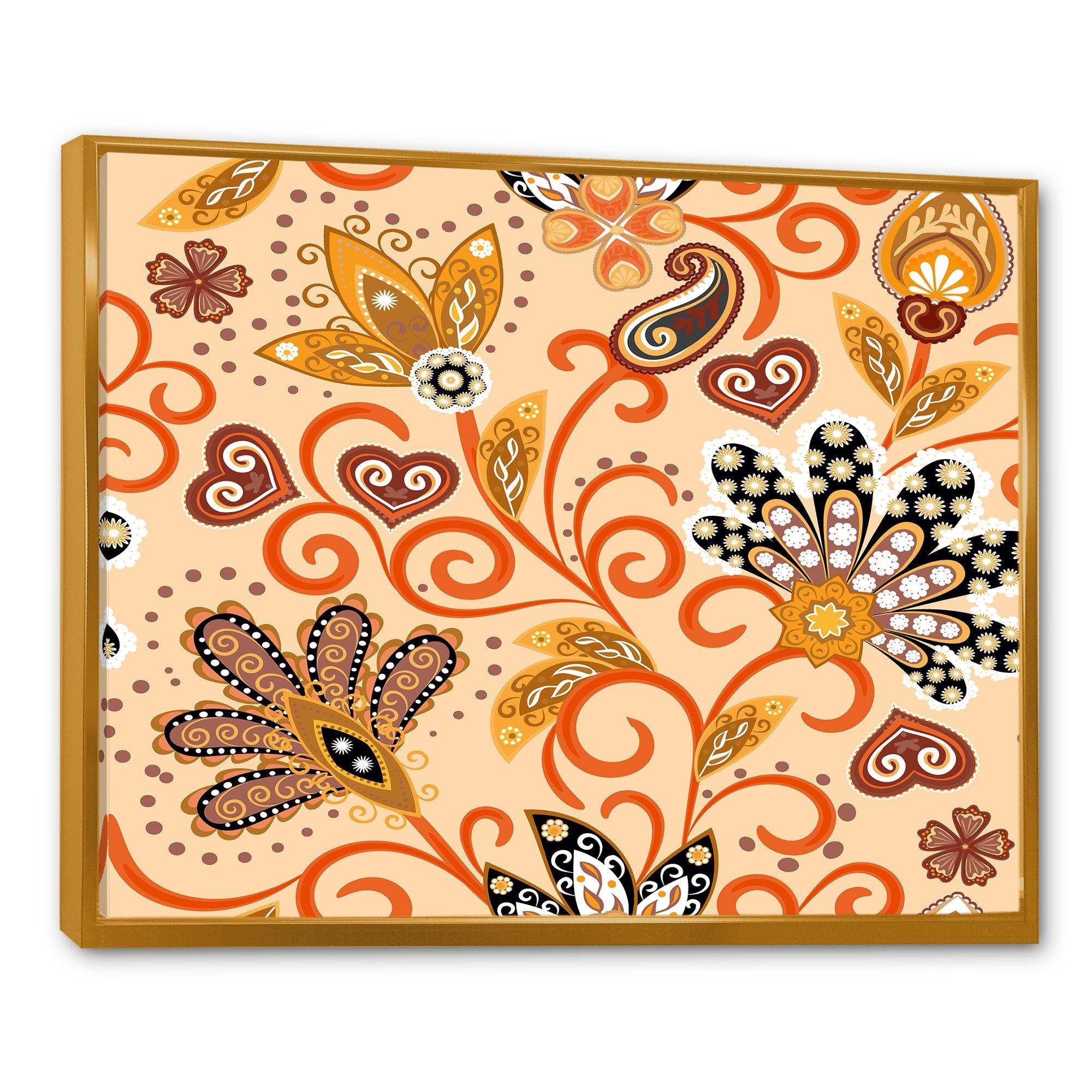 Retro Indian Floral Batik III