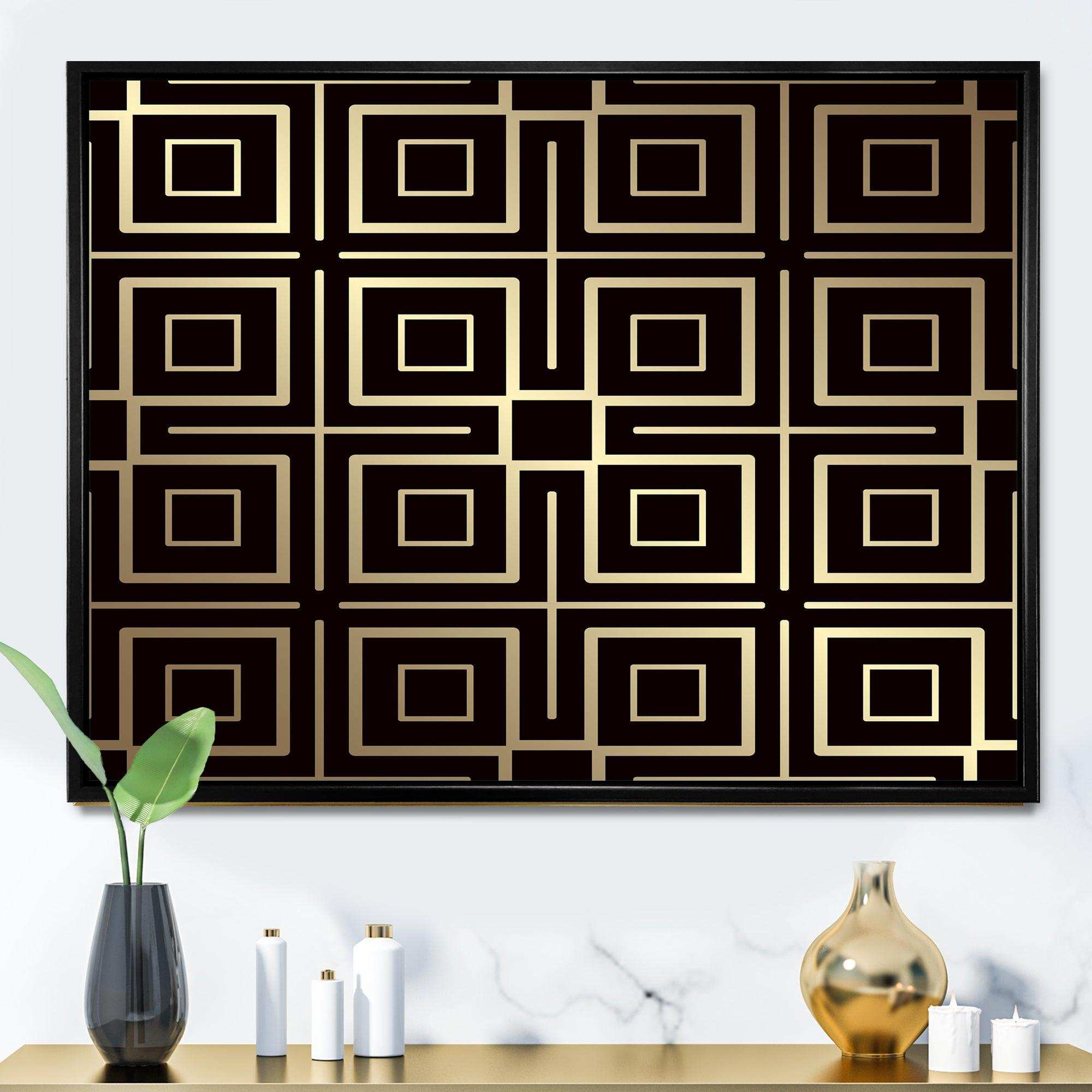 Golden Luxury Metallic Geometrics  XII