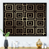 Golden Luxury Metallic Geometrics  XII