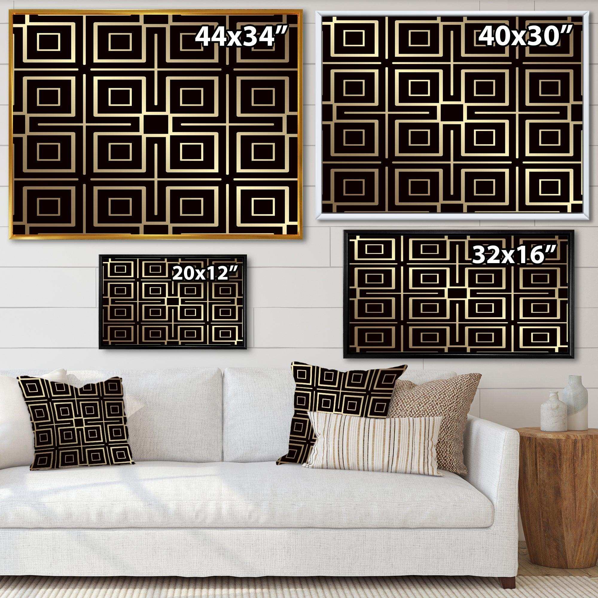 Golden Luxury Metallic Geometrics  XII
