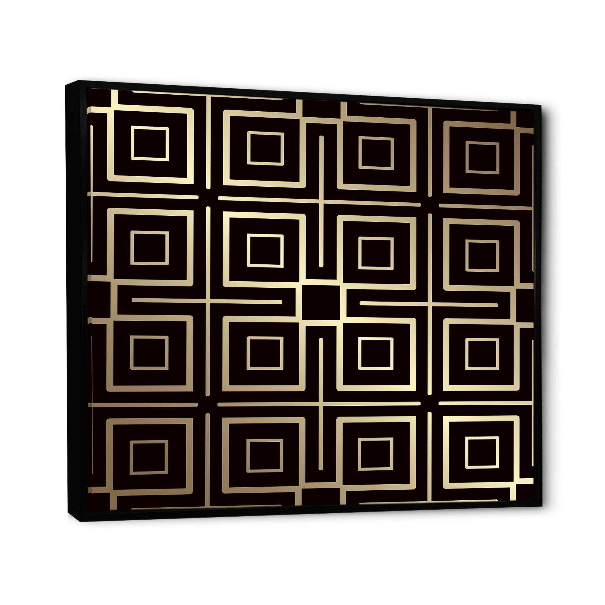 Golden Luxury Metallic Geometrics  XII