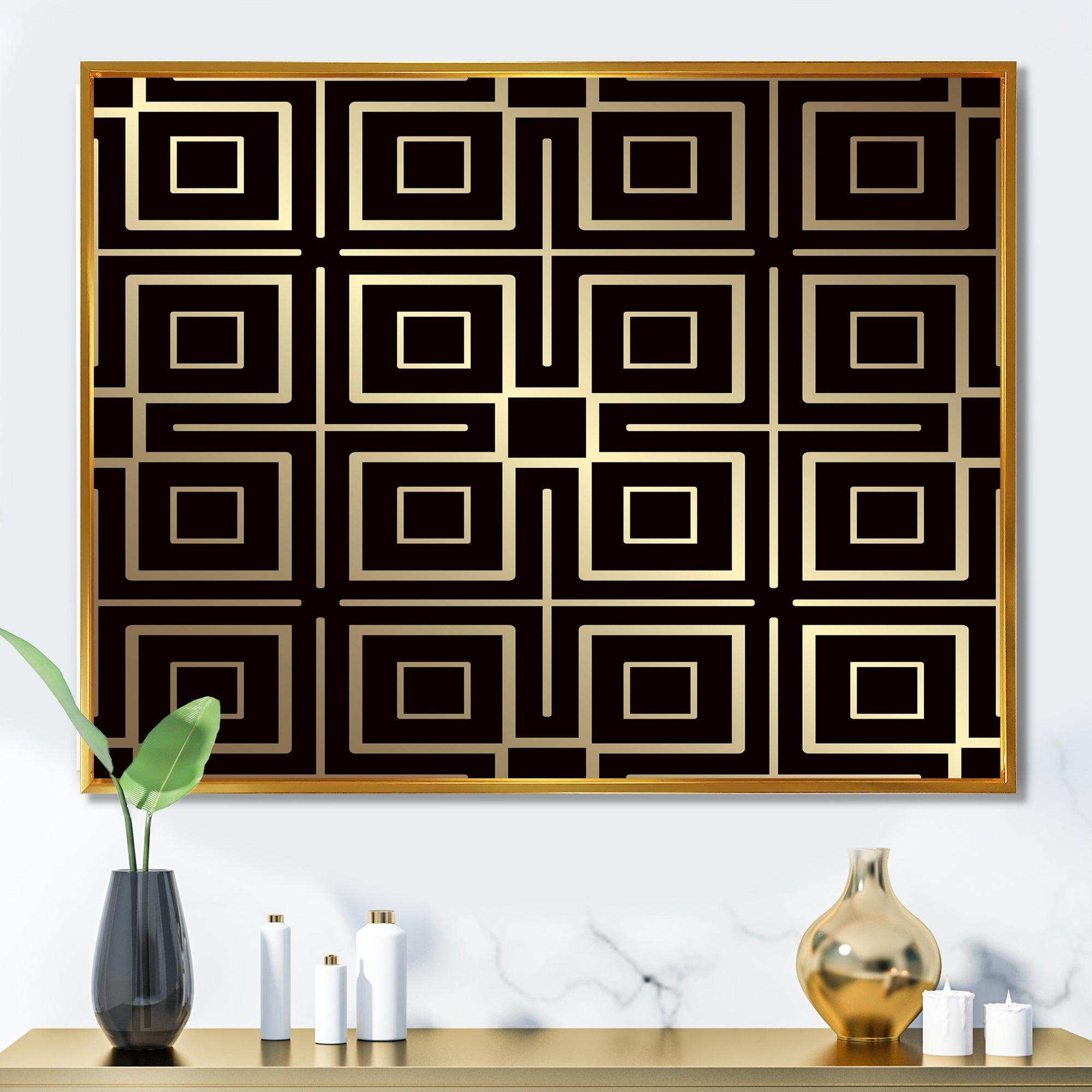 Golden Luxury Metallic Geometrics  XII