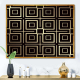 Golden Luxury Metallic Geometrics  XII