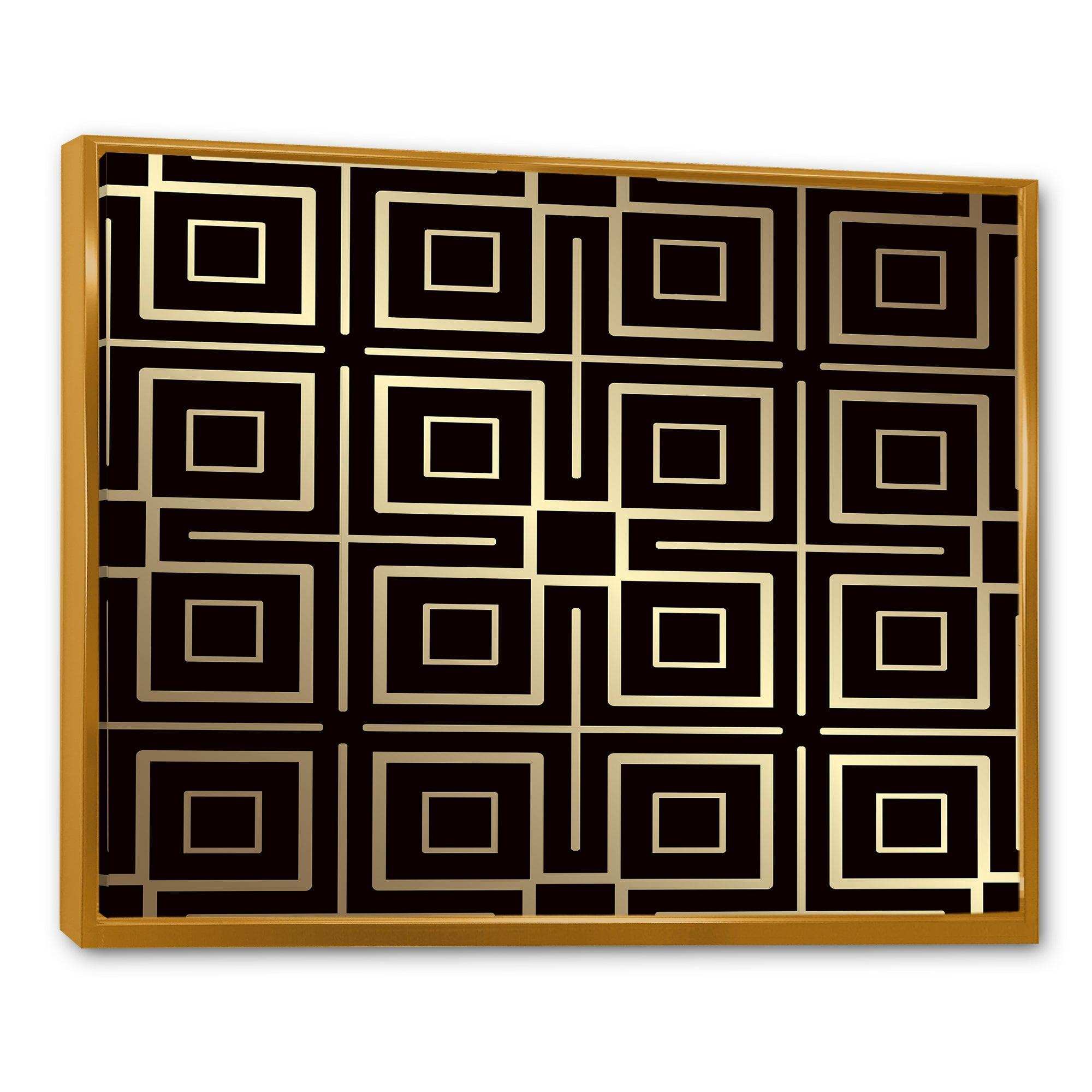 Golden Luxury Metallic Geometrics  XII