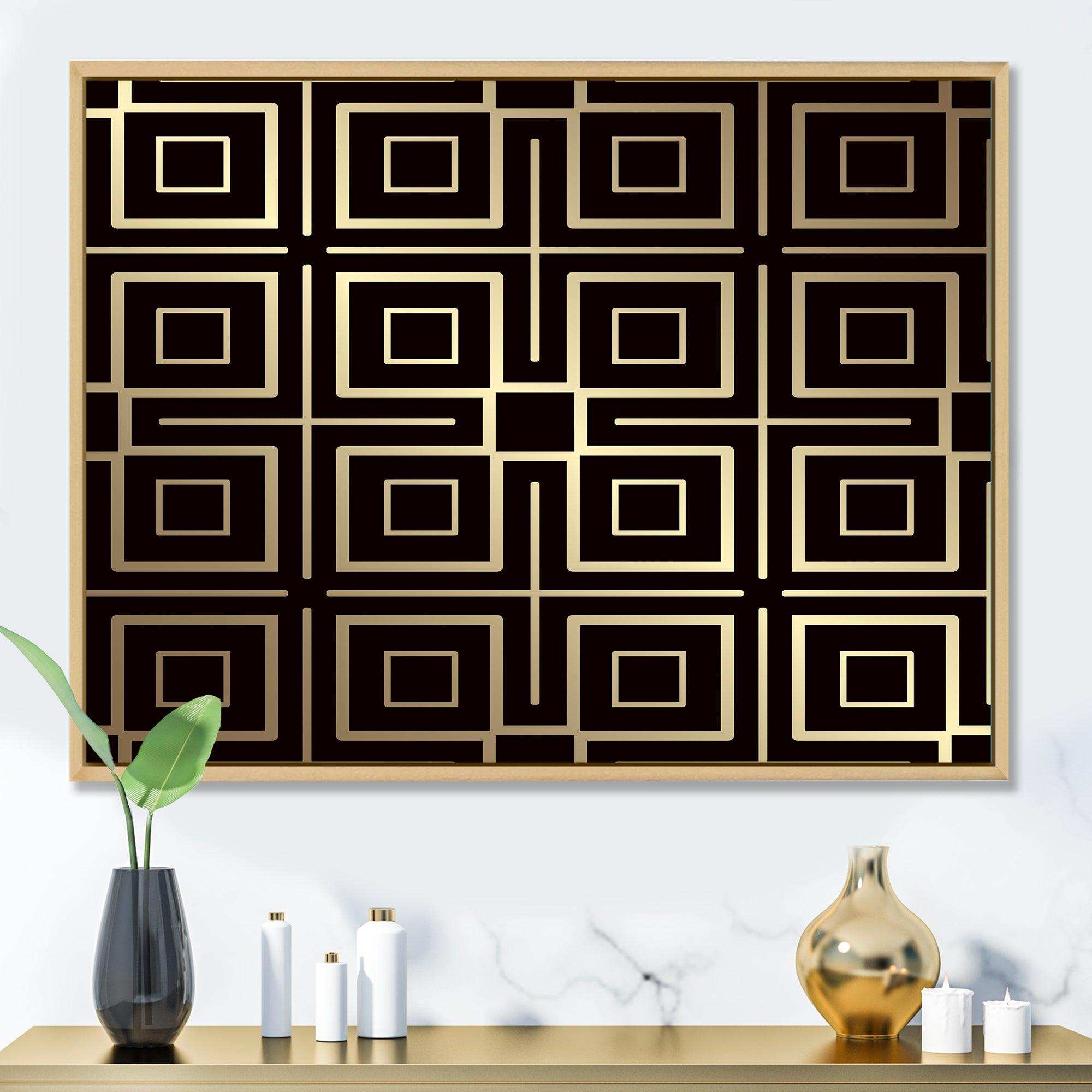 Golden Luxury Metallic Geometrics  XII