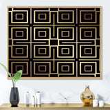 Golden Luxury Metallic Geometrics  XII