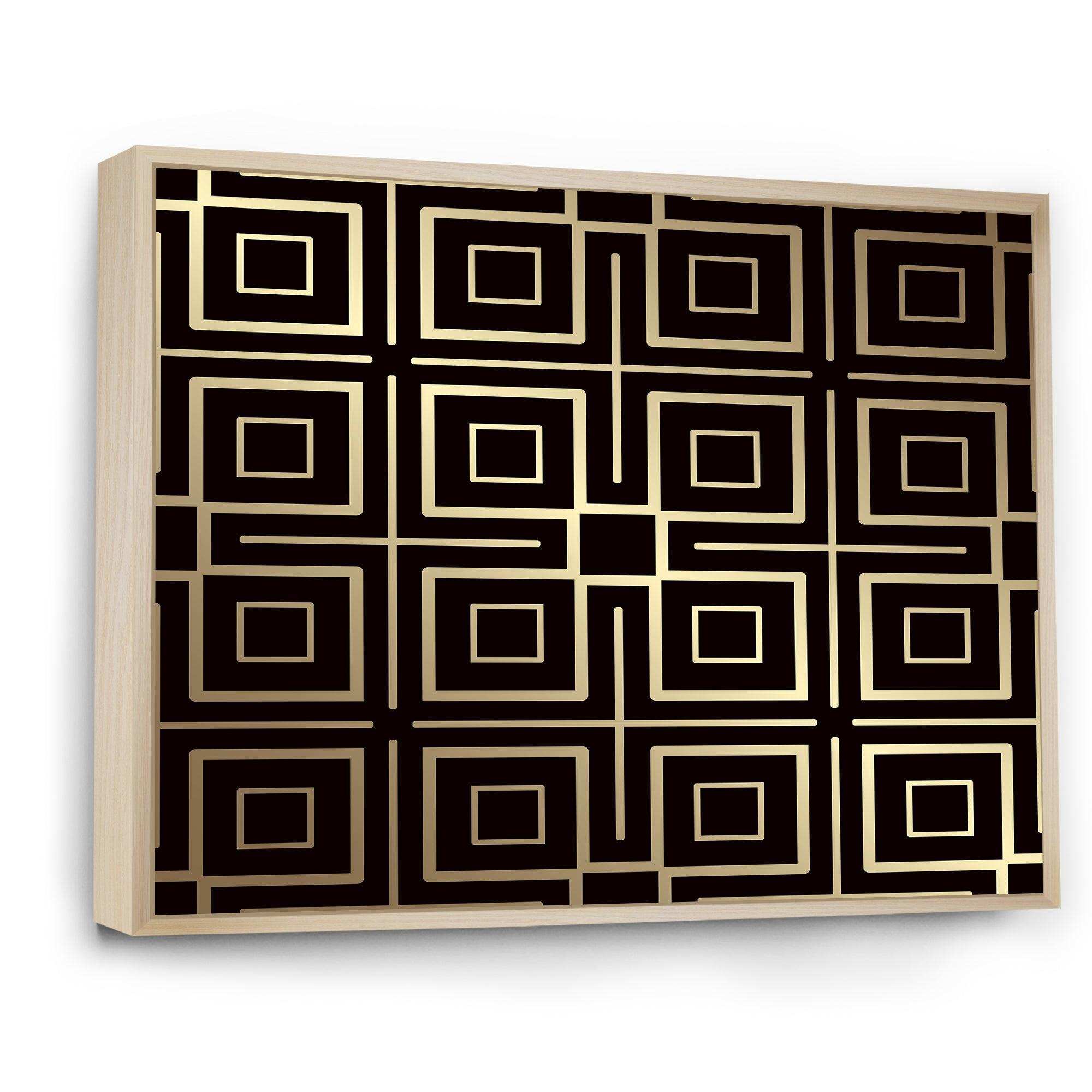 Golden Luxury Metallic Geometrics  XII