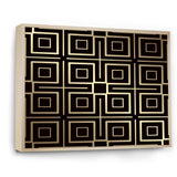 Golden Luxury Metallic Geometrics  XII