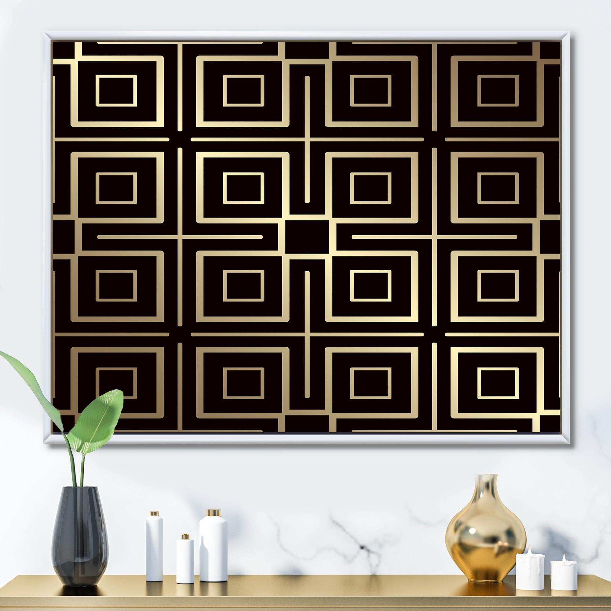 Golden Luxury Metallic Geometrics  XII