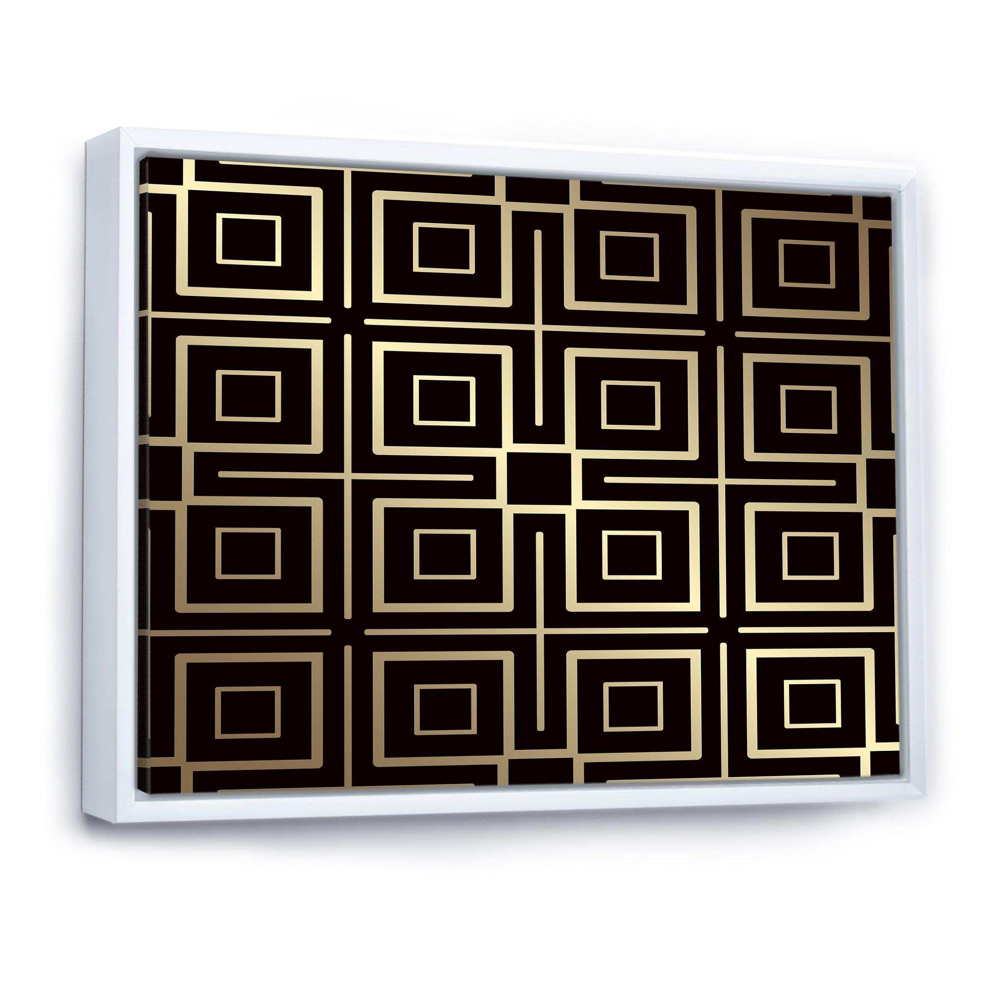 Golden Luxury Metallic Geometrics  XII