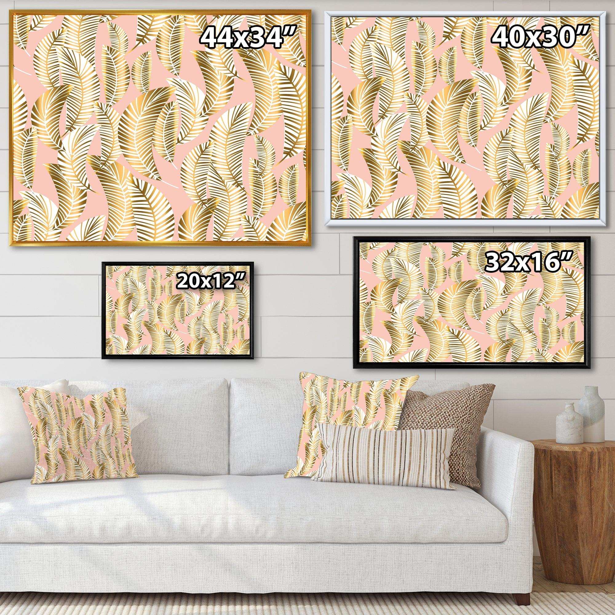 Golden Palm Leaves I