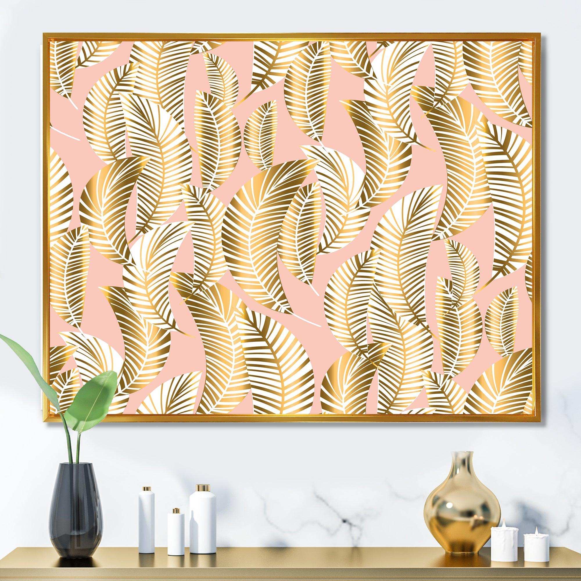 Golden Palm Leaves I