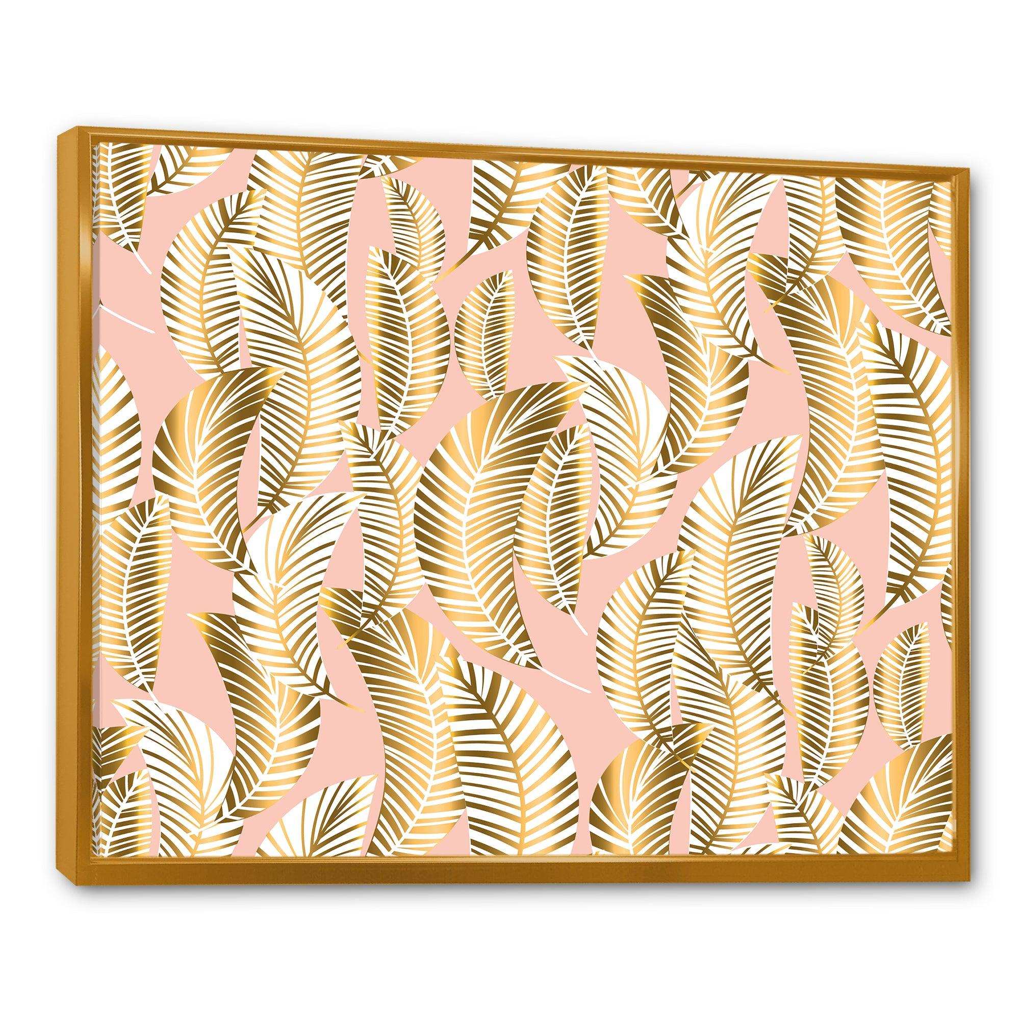 Golden Palm Leaves I