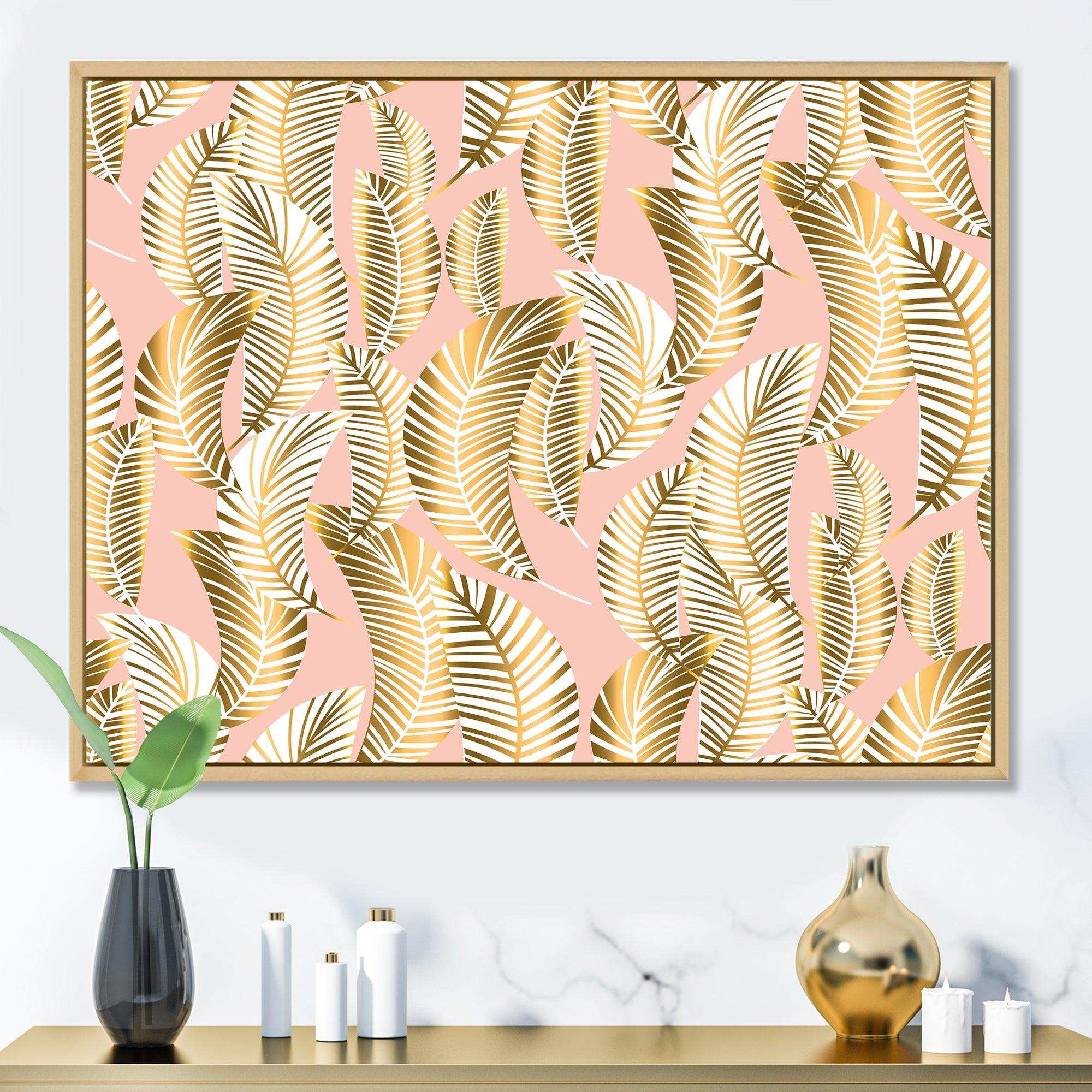 Golden Palm Leaves I