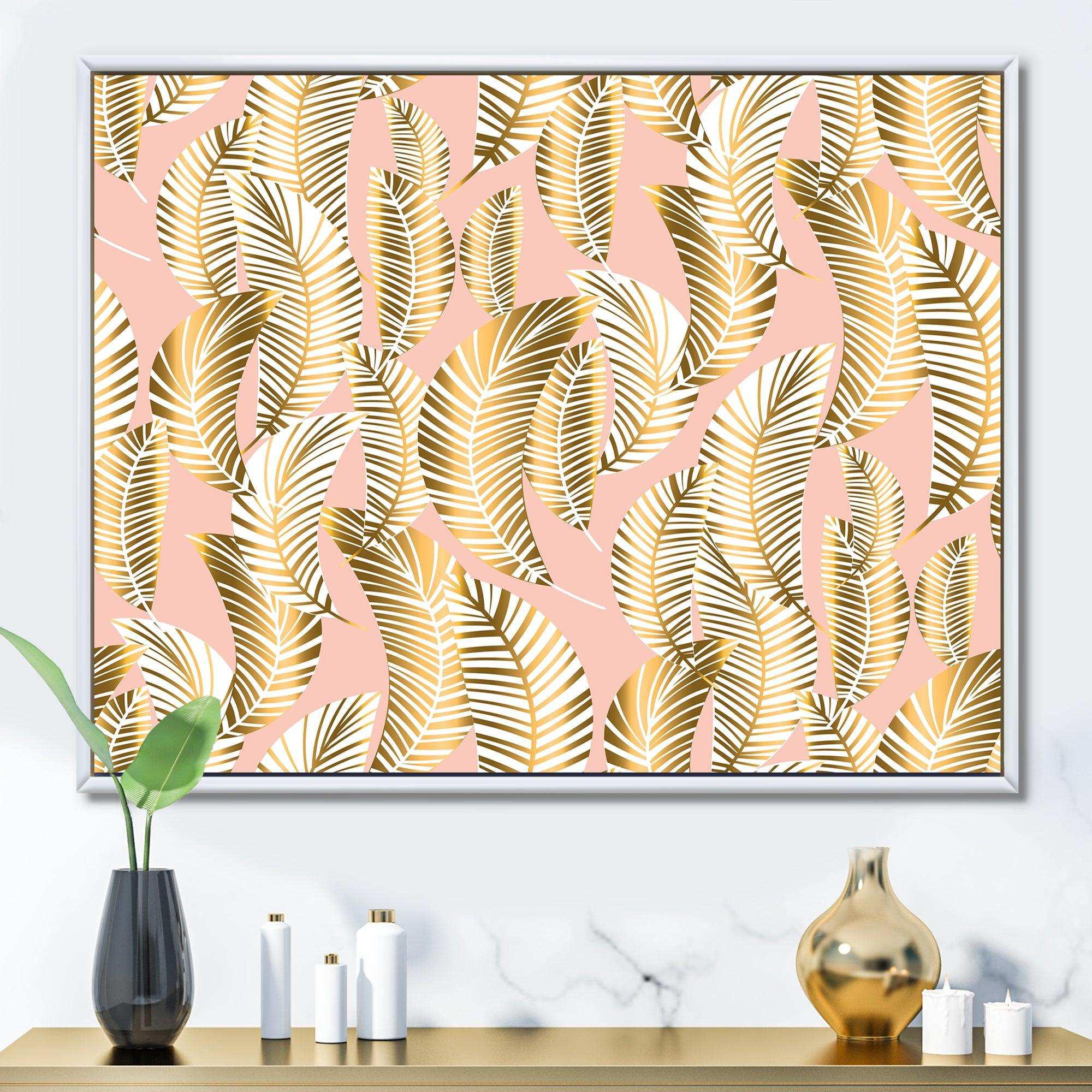 Golden Palm Leaves I