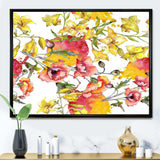 Retro Handdrawn Poppies IV