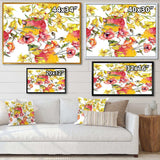 Retro Handdrawn Poppies IV