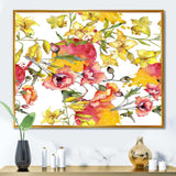 Retro Handdrawn Poppies IV