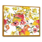 Retro Handdrawn Poppies IV