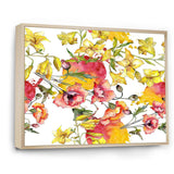 Retro Handdrawn Poppies IV