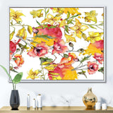 Retro Handdrawn Poppies IV