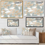 Luxury geometric fall leaves pattern