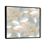Luxury geometric fall leaves pattern