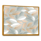 Luxury geometric fall leaves pattern