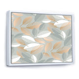 Luxury geometric fall leaves pattern